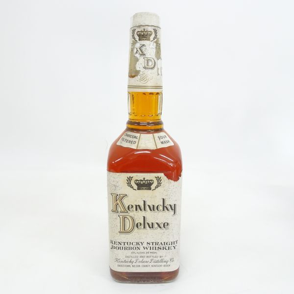 ☆小山発送☆【直接引取不可】tyys 721-1 129 未開栓 Kentucky Deluxeケンタッキーデラックス 12年 ウイスキー バーボン 750ml 43%現状品