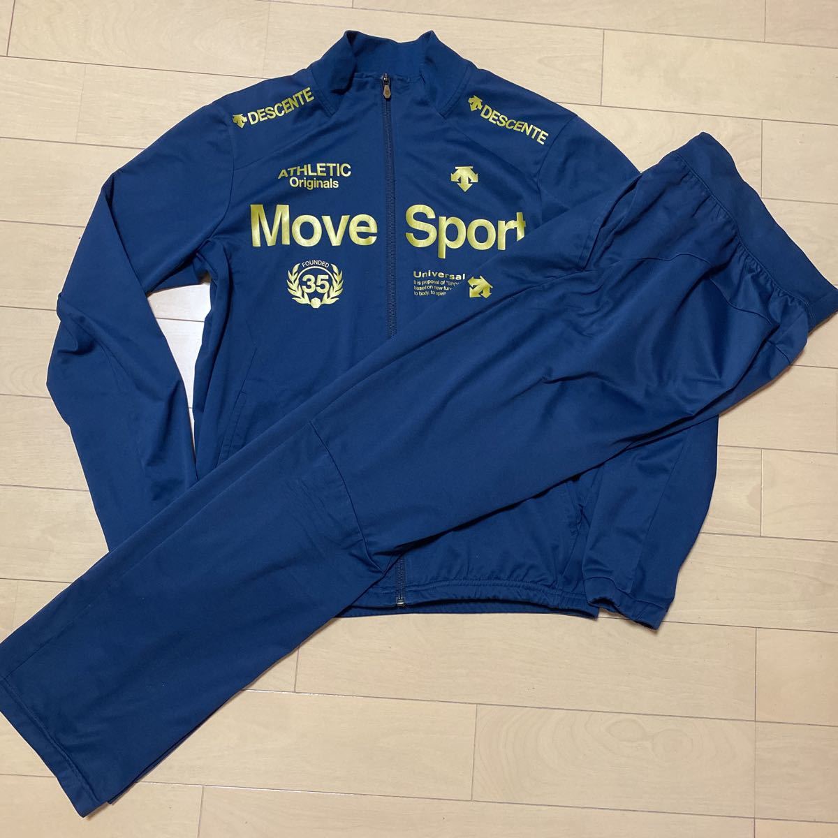 DESCENTE デサント MoveSport ジャージ上下　紺　サイズL