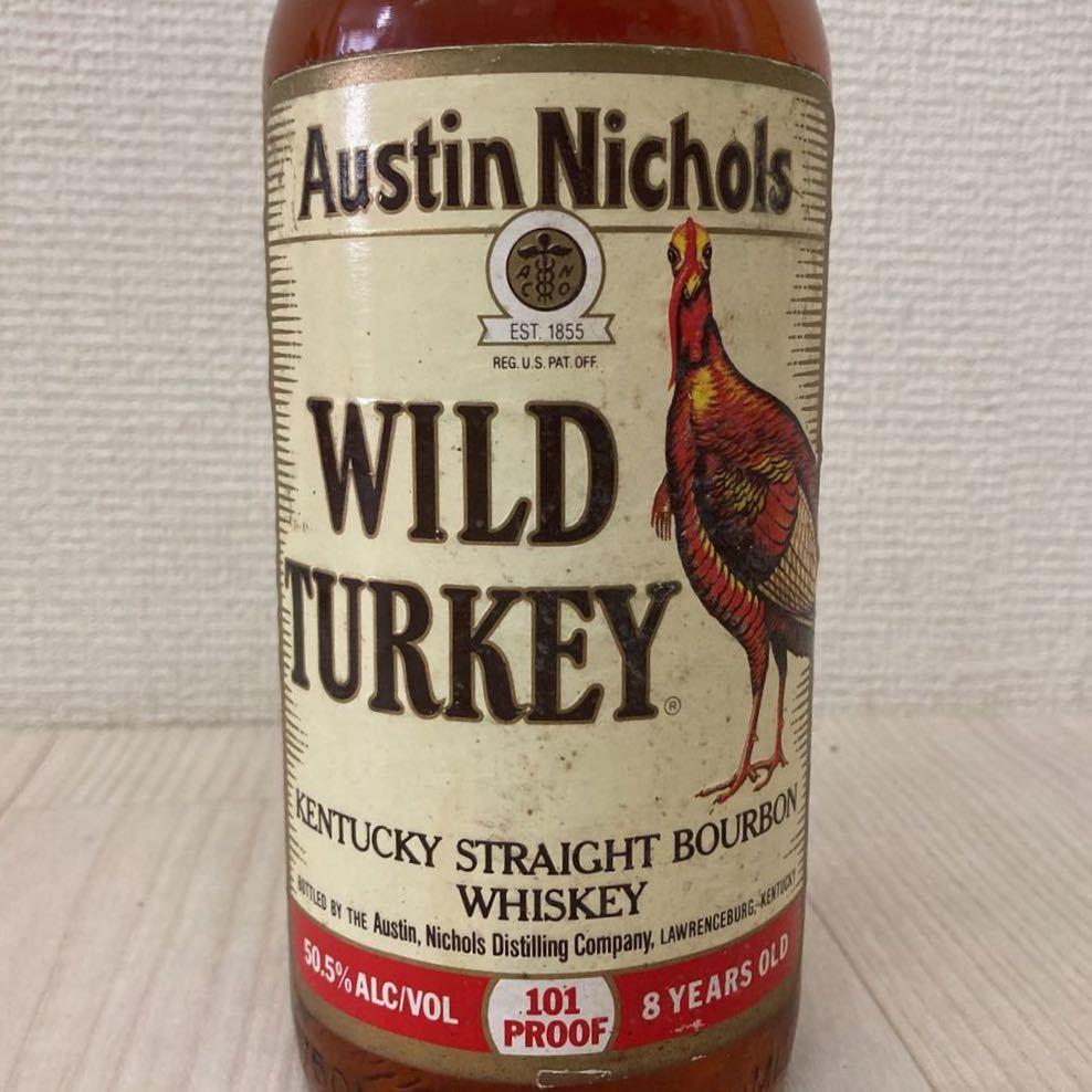 未開栓 ワイルドターキー 8年 紙封 バーボンウイスキー 750ml