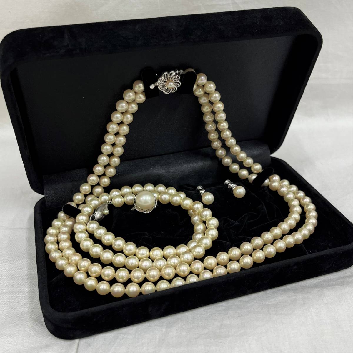 K18YG ダイヤモンド ネックレス リング 2点セット K18 TASAKI パール ダイヤ ネックレス リング イヤリング セット タサキ  田崎真珠 TASAKI ネックレス イヤリング 2点セット パール 7.0-7.5mm珠 2ポイント パール 8mm珠 K14WG SV925  【中古】 | フリマアプリ ラクマ ネックレス2点とリングとイヤリングセット