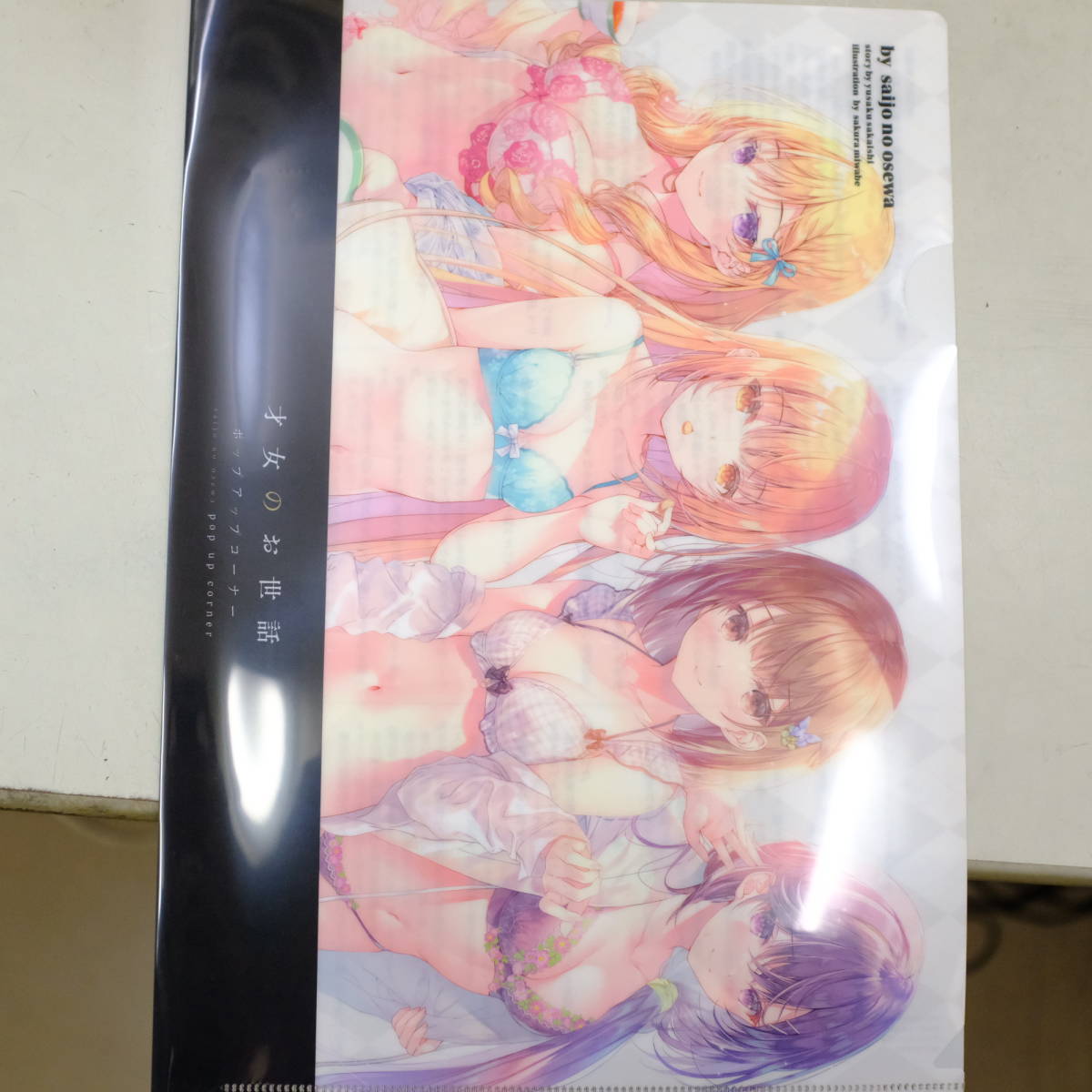 才女のお世話 クリアファイル 限定 非売品 才女のお世話・みわべさくら メロンブックス特典クリアファイル
