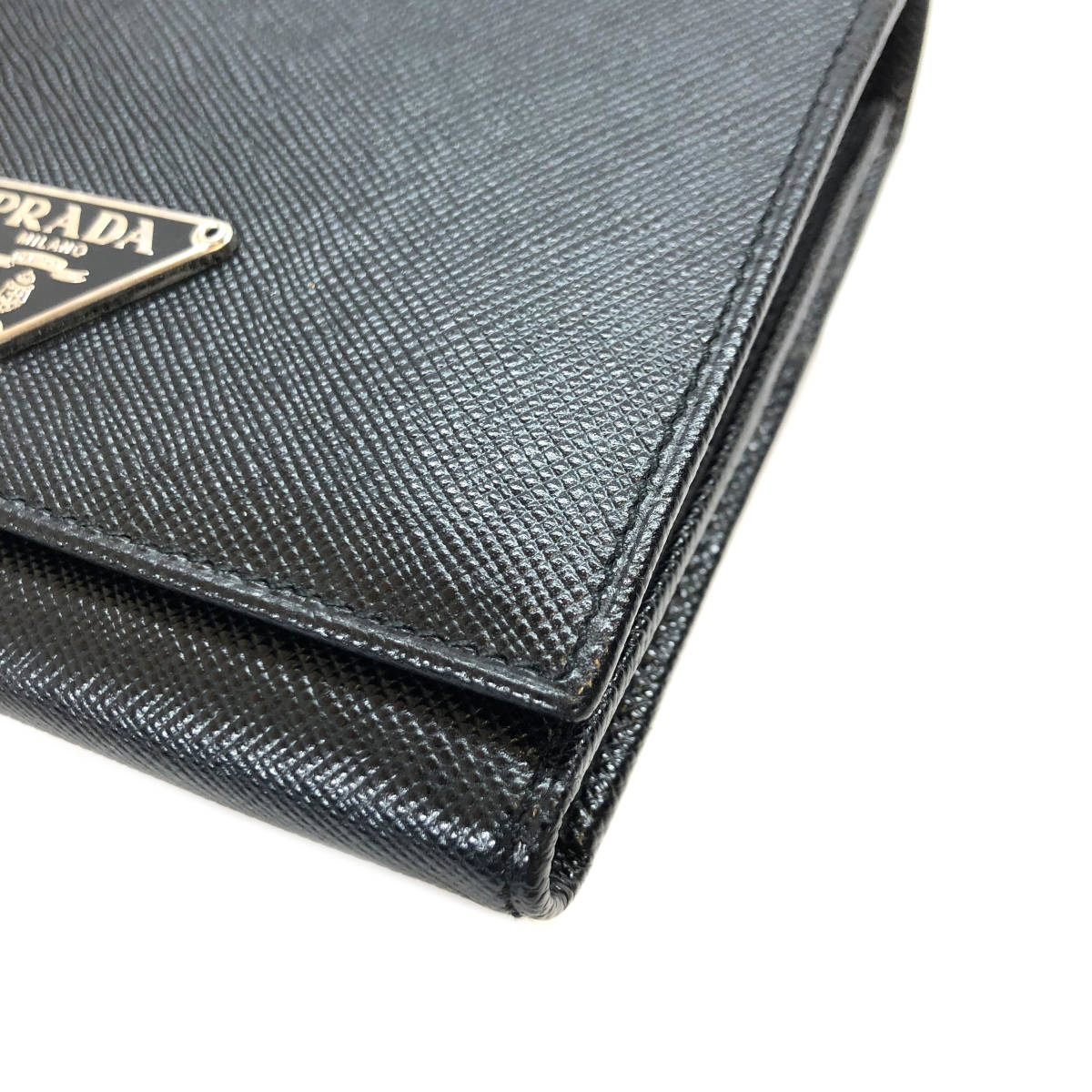 PRADA 三つ折り財布 サフィアーノ （プラダ PRADA SAFFIANO TRIANG 三 