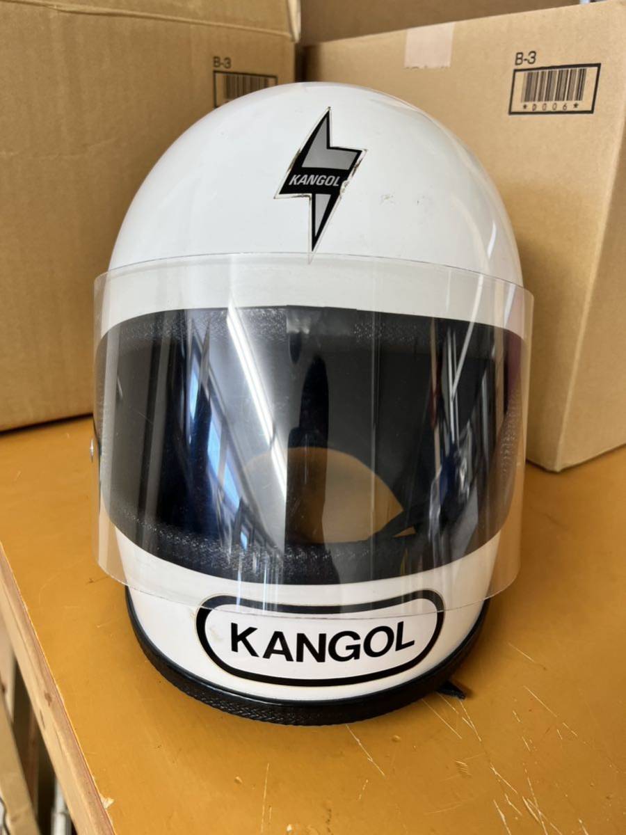 当時物 KANGOL フルフェイスヘルメット カフェレーサー kh250 kh400 z1 z2 z400fx ヨシムラ jmc リード 城東 城南 BEET bell star 