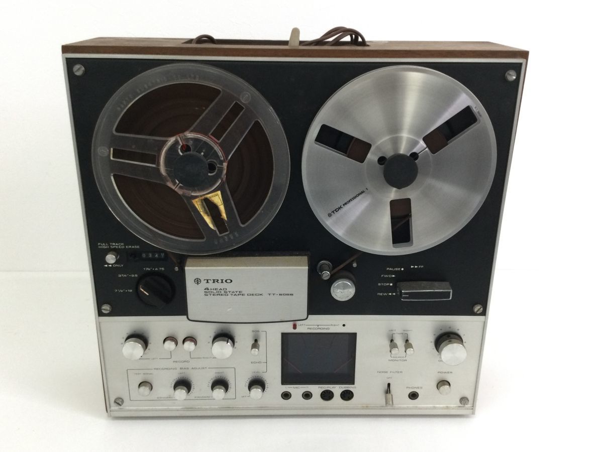 ●営MK022-120　TRIO トリオ オープンリールデッキ TT-5066 4HEAD SOLID STATE 音響機器 昭和レトロ