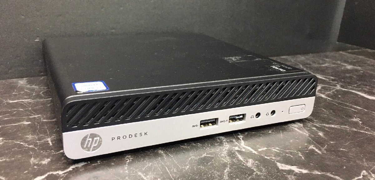 1円～ □ジャンク HP PRODESK 400 G5 DM / 第9世代 / Core i3 9100T 3.10