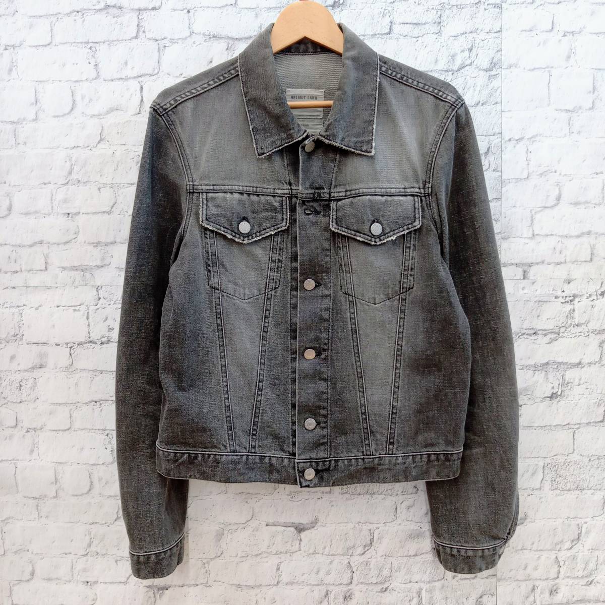 HELMUT LANG FADED BLACK DENIM JACKET ヘルムートラング フェイデッド