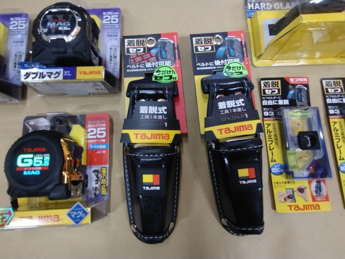 TAJIMA タジマ 腰道具セット 未使用品 セフ コン 水平器 サングラス 一 