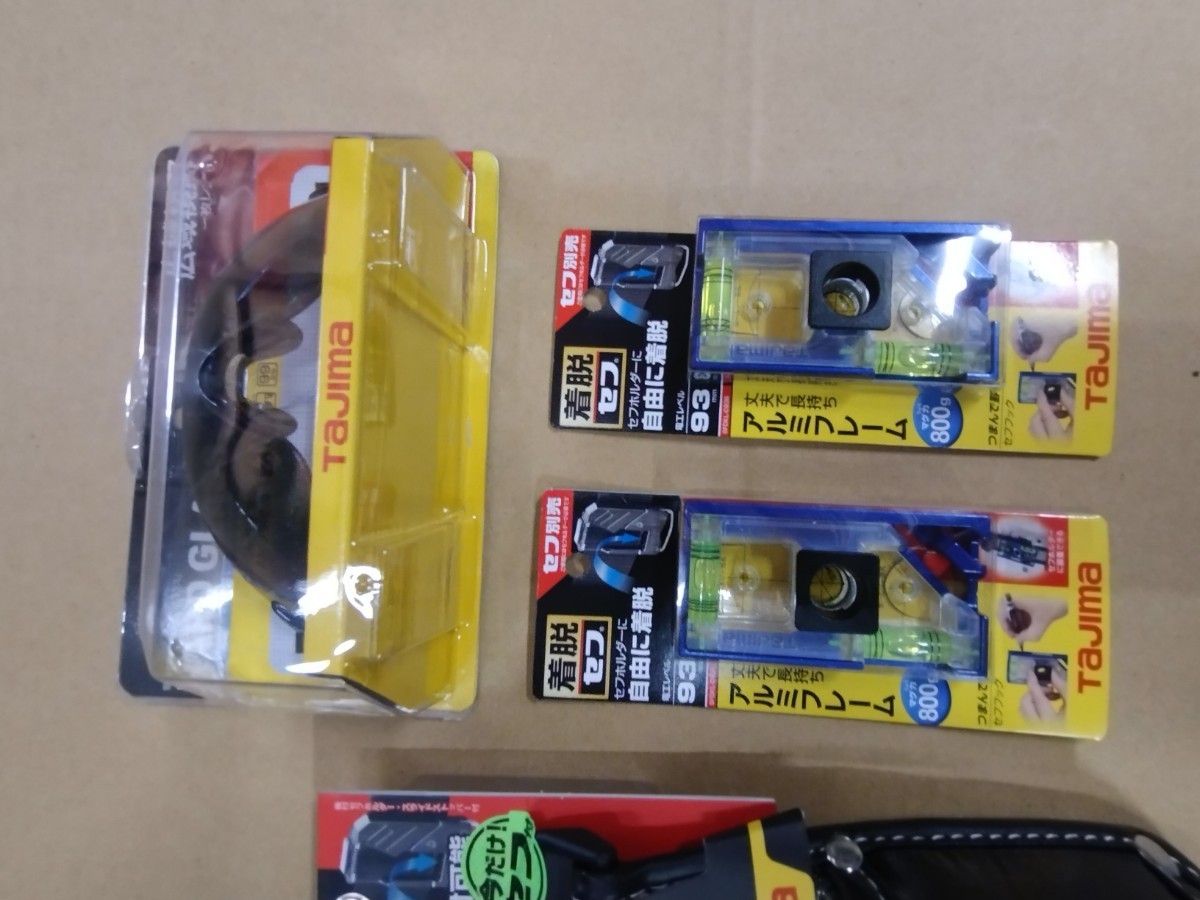 TAJIMA タジマ 腰道具セット 未使用品 セフ コン 水平器 サングラス 一 