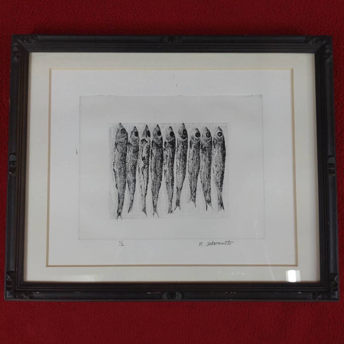 シルクスクリーン K.櫻本 静物画 額装 版画 公式通販 額付き（箱なし） 版