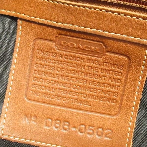 コーチ COACH ボストンバッグ 0502 - レザー ブラウン 本体ロックなし