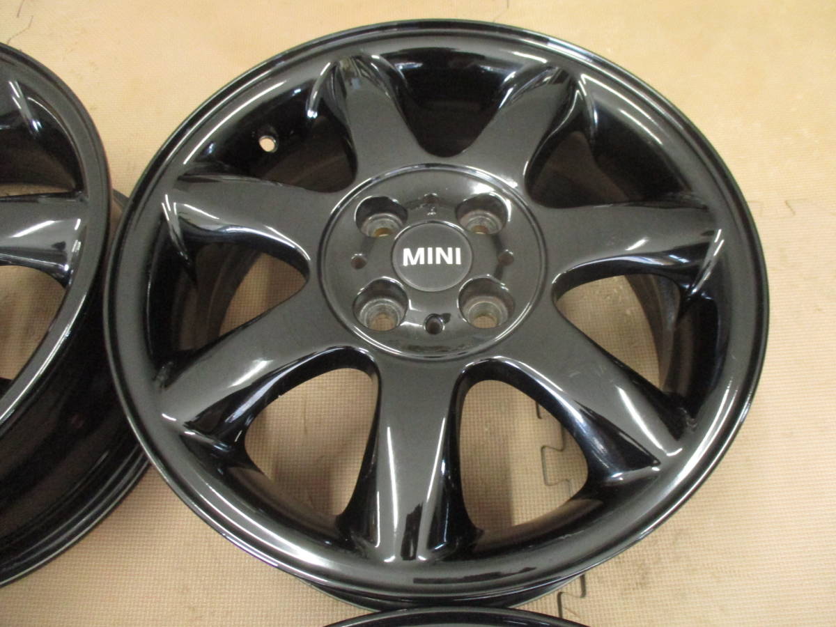 【 PCD100 4穴！】MINI 純正 R92 16インチホイール 4本セット BMW MINI ミニ 純正 16インチアルミホイール ブラック PCD100 4本