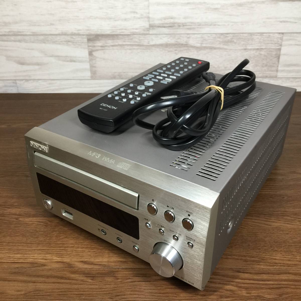 DENON ミニコンポ RCD-M38 ペアスピーカーSC-M37 CD・MD・カセットデッキ
