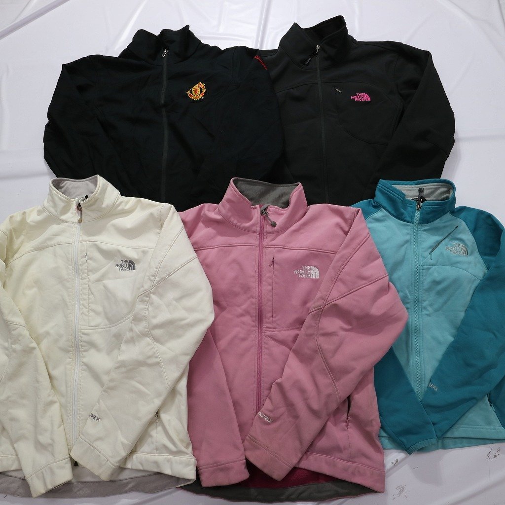 ★ 訳あり 12枚 アウトドア ソフトシェルMIX セット ノースフェイス コロンビア 含む ( レディース ) まとめ売り 古着卸 1円スタート W1711