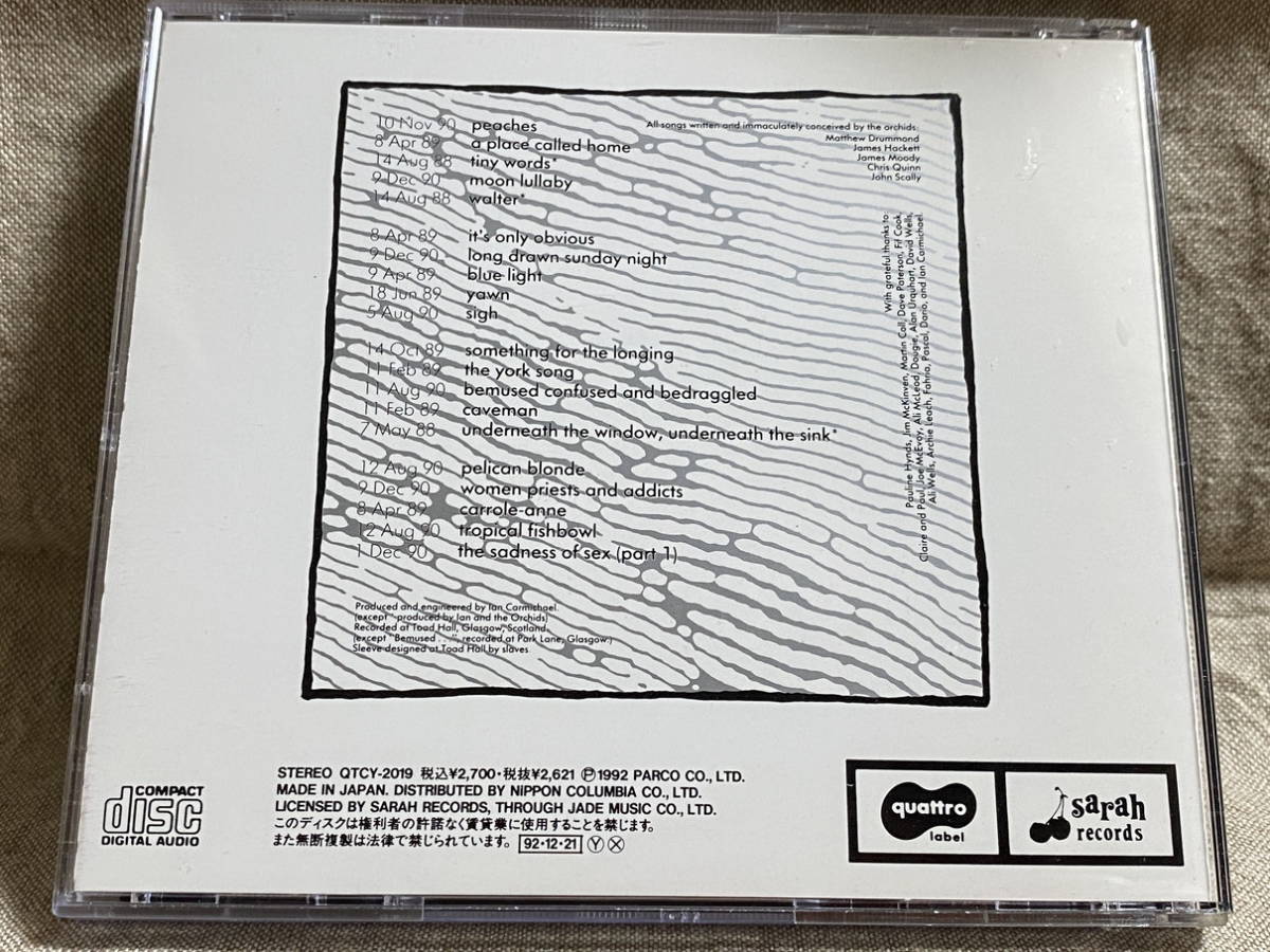ネオアコ] THE ORCHIDS - EPICUREAN A SOUNDTRACK QTCY-2019 日本盤 帯付