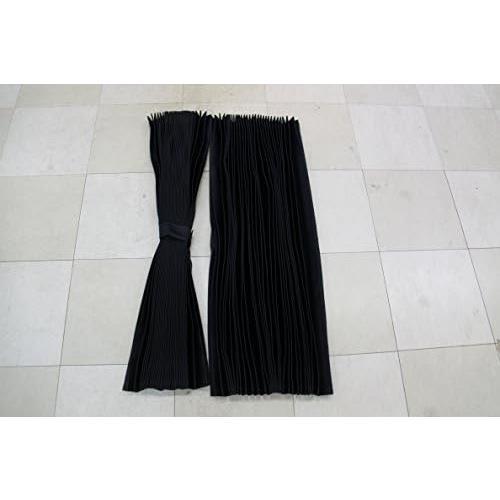 新作入荷，大得価 トラックカーテン リヤカーテン 大型中型兼用 プリーツ 黒 1級遮光 ベット後カーテン 巾85㎝ｘ丈70㎝左右２枚入り カーテンフック12個入り(カーテン)｜売買されたオークション情報、yahooの商 カーテン