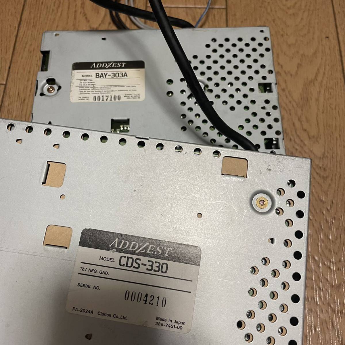 CDデッキ BAY-303A アゼスト ADDZEST カセットデッキ セット CDS-330 