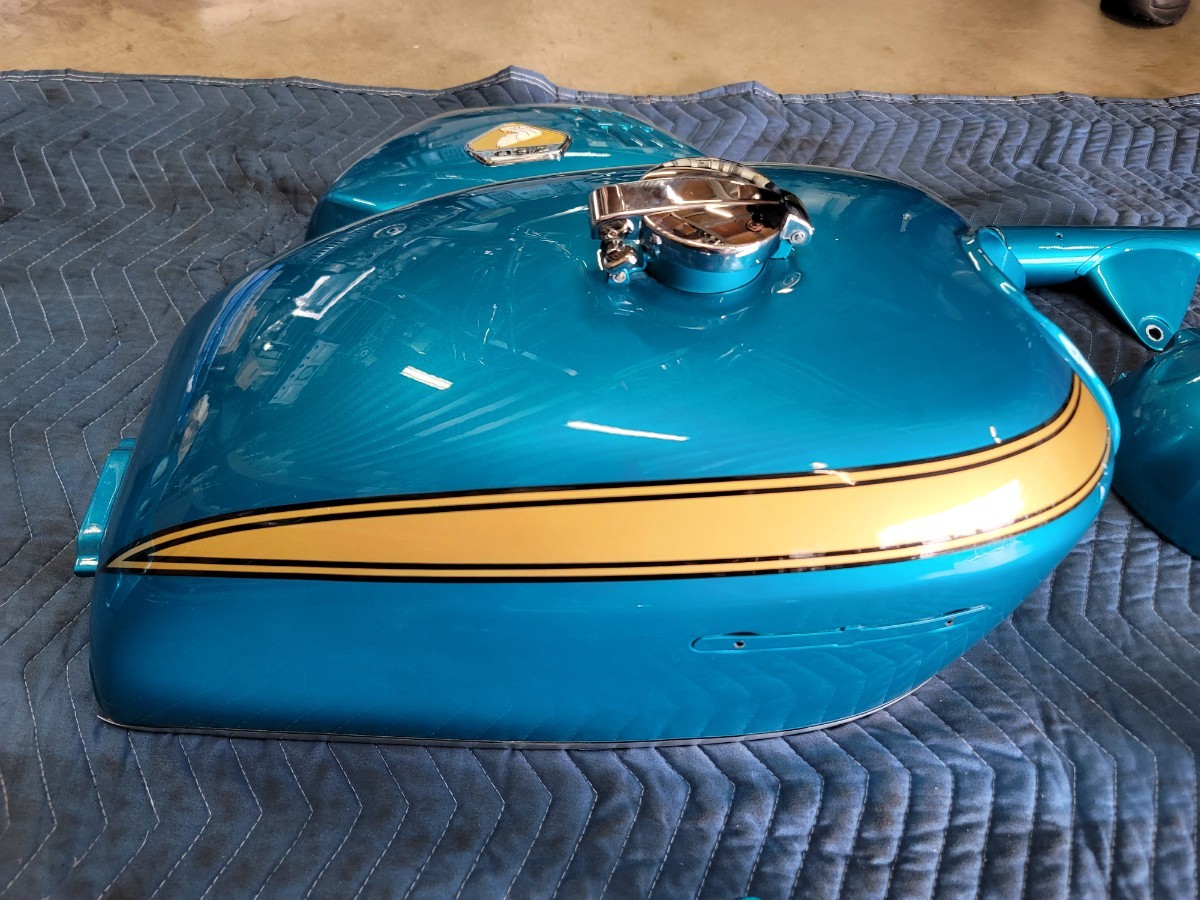 CB750☆CB750FOUR☆CB750K☆CB750K0☆キャンデーブルー☆タンクセット 