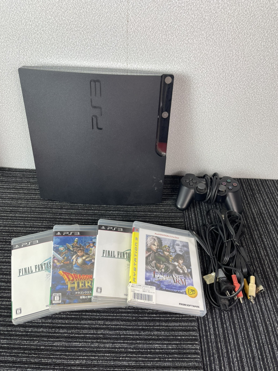 10558-04☆SONY プレイステーション3 本体 CECH-2500A & PS3ソフト4本