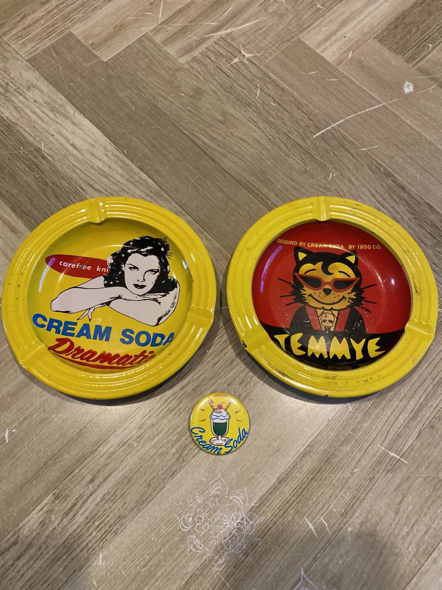 クリームソーダ ティミー ブラックキャッツ 灰皿 当時物 ブラック