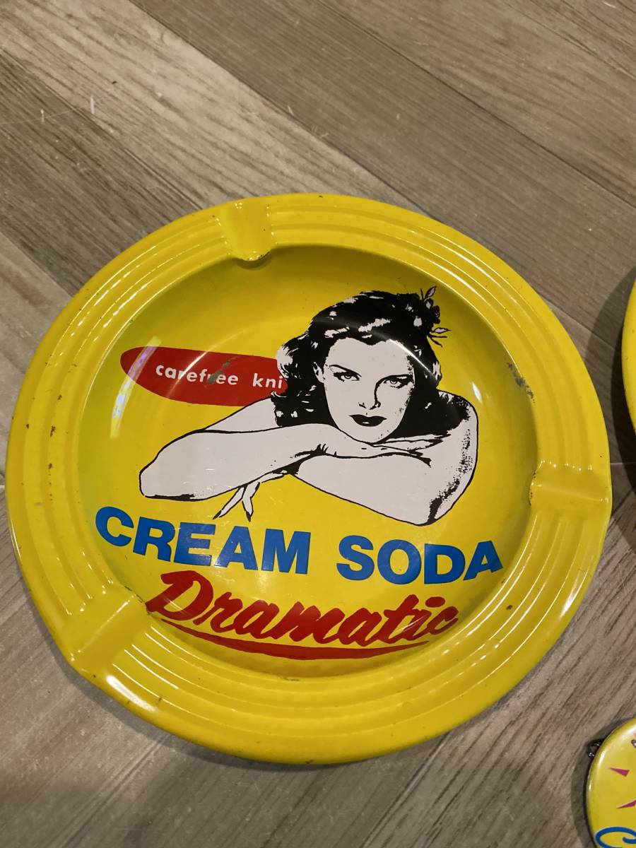 CREAM SODA 灰皿(１９８０年代) クリームソーダ ティミー ブラックキャッツ 灰皿 当時物 ブラック