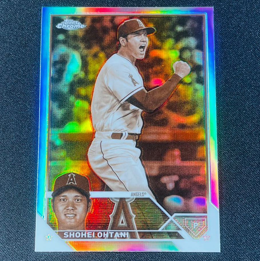 最新 2023 Topps Chrome 大谷翔平 No.17 セピアリフラクターパラレル