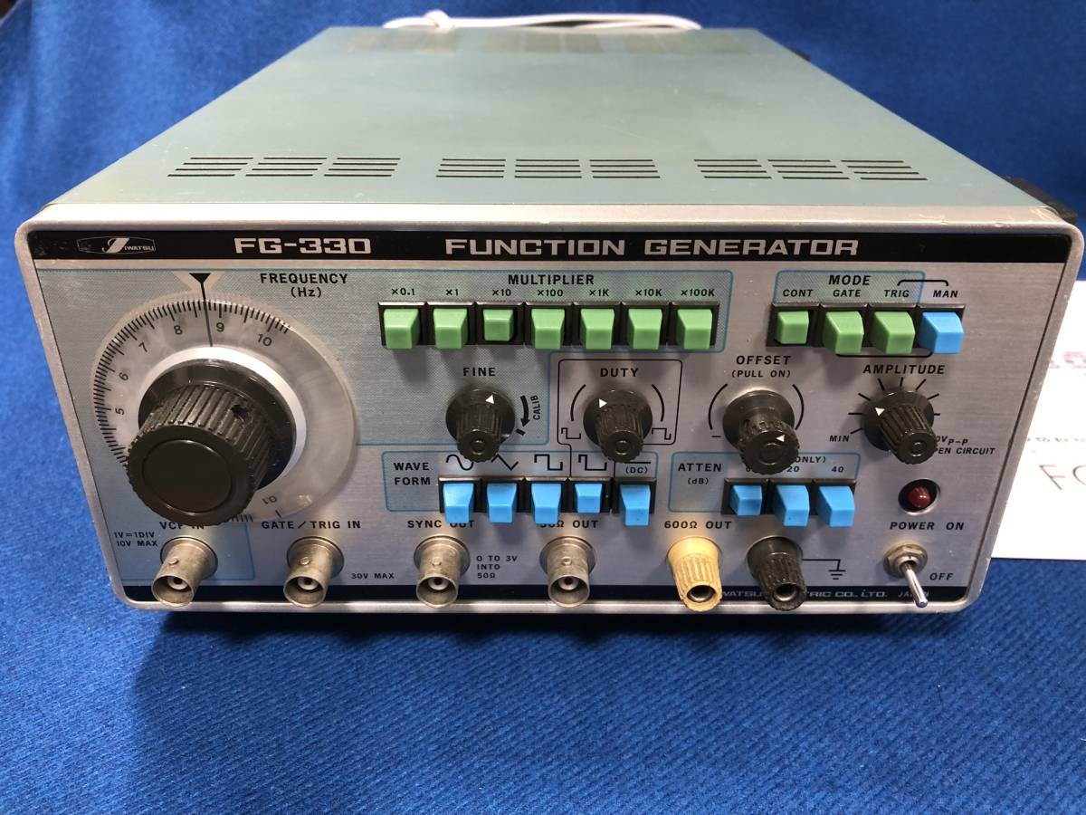 IWATSU ファンクションジェネレーター　FG-330 IWATSU ファンクションジェネレーター FG-330