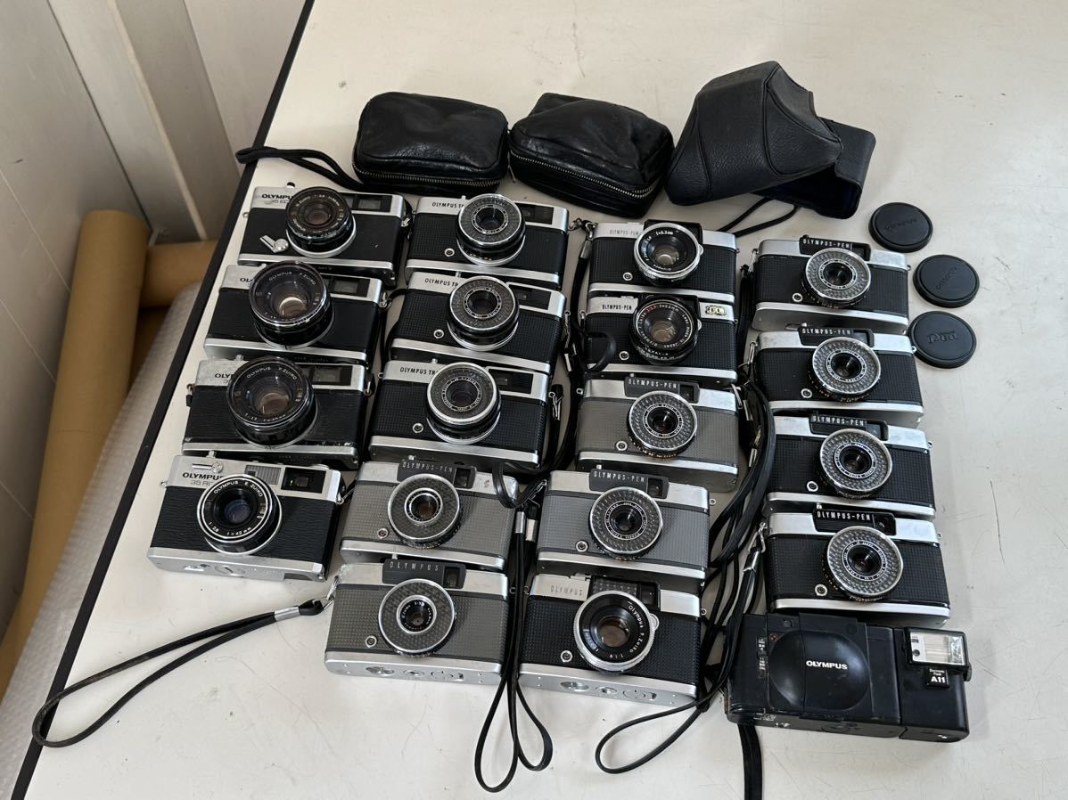 OLYMPUS TRIP 35/35 DC/35 RC/35 ED/OLYMPUS - PEN PEN-D/EE-2/EE-3/PEN-EE 他色々19台　ジャンク