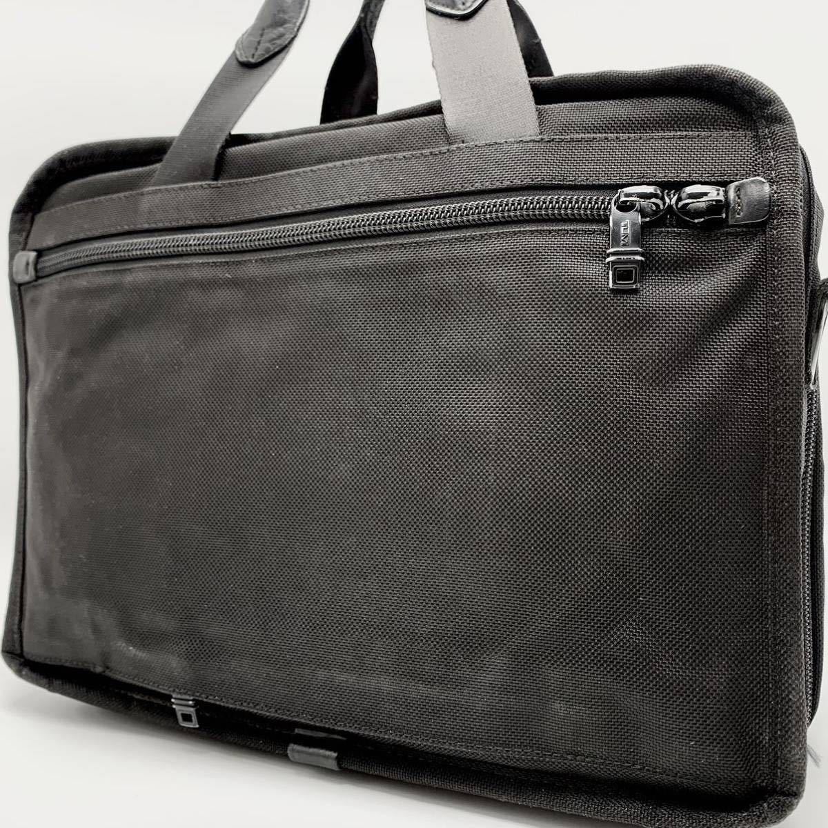 TUMI ビジネスバッグ ブラック 1円〜【入手困難品】定価14万 TUMI トゥミ 2way ビジネスバッグ