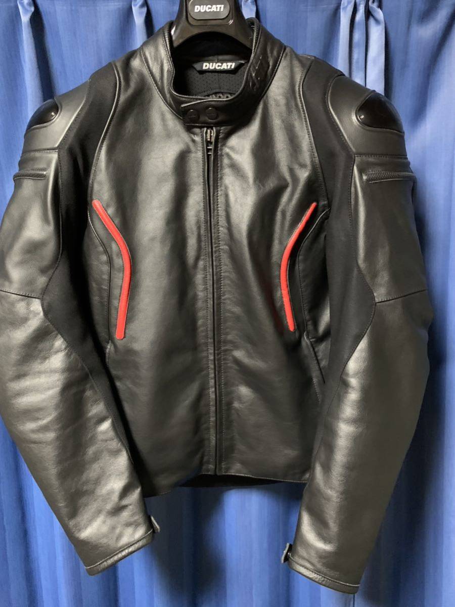 DAINESE ダイネーゼ レザージャケット SANTA MONICA ブラック系 42 超