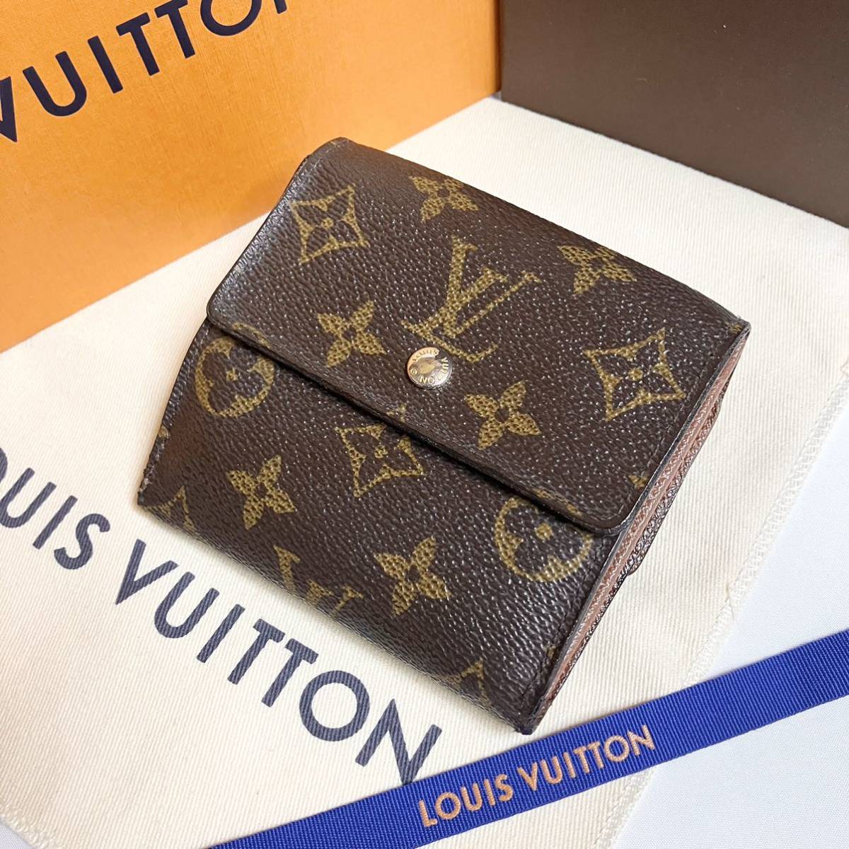 1円〜】LOUIS VUITTON ルイヴィトン ポルトフォイユエリーズ 折財布