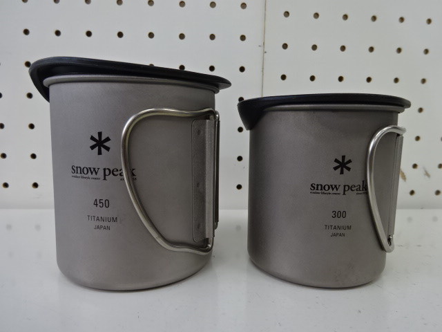 snow peak チタンシングルマグ300・450＋シリコーンリッド キャンプ 食器 031291004