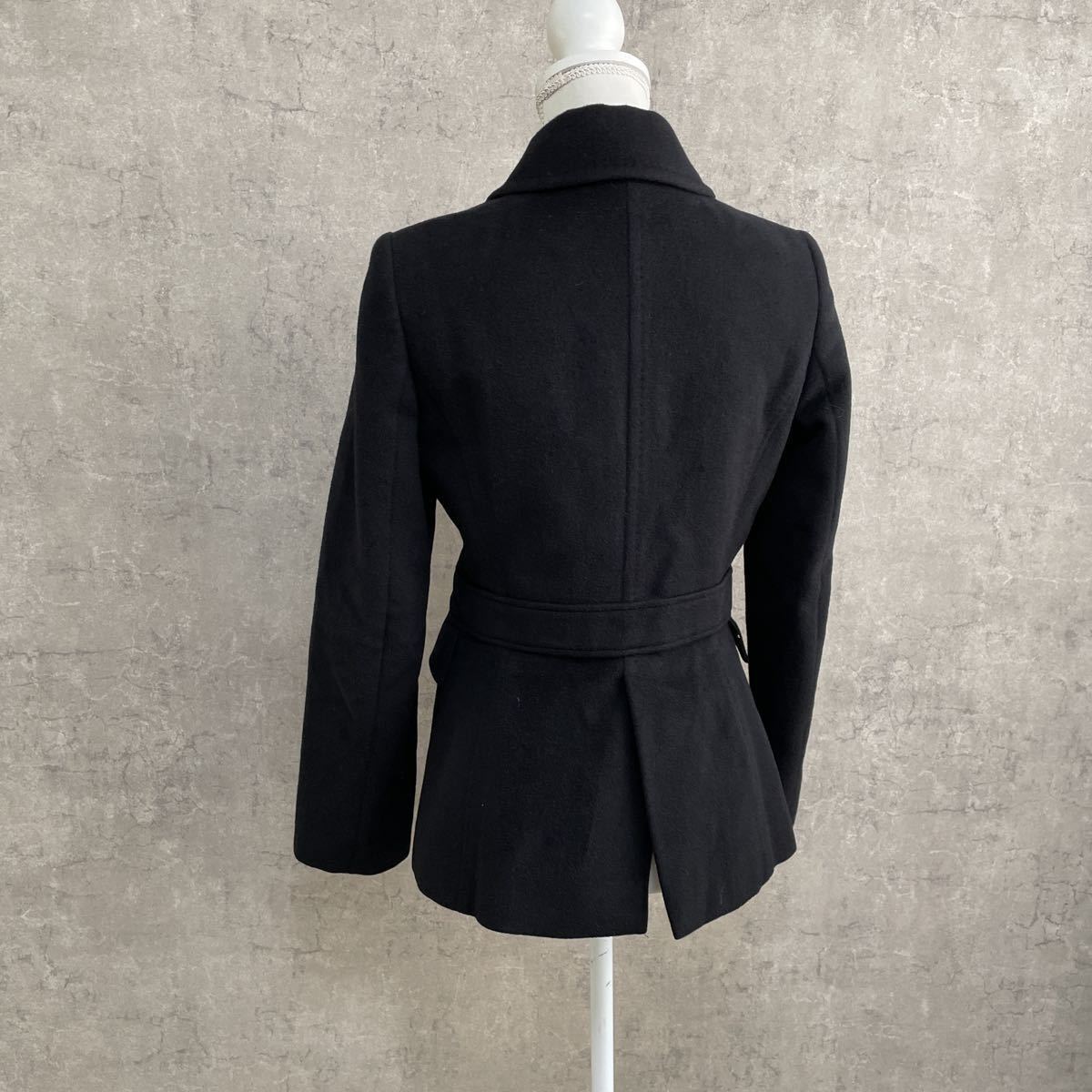 ポールスミス Paul Smith レディース M〜L アンゴラ ウール 黒コート 