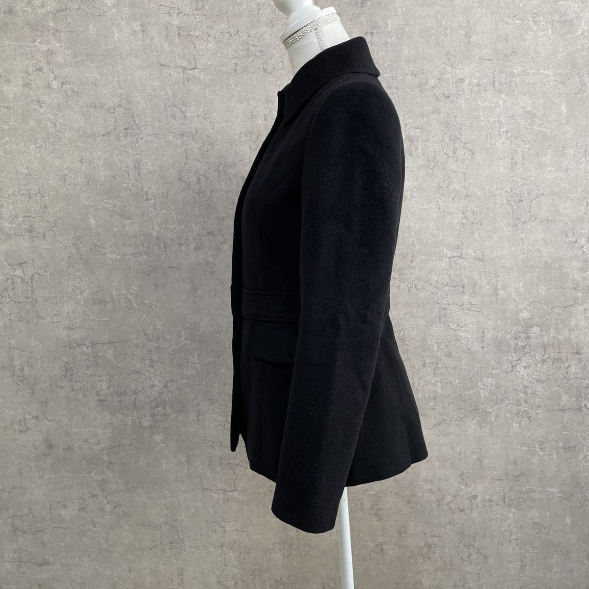 ポールスミス Paul Smith レディース M〜L アンゴラ ウール 黒コート 
