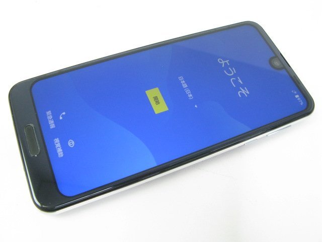 au SHV42 AQUOS R2 プレミアムブラック SIMフリー SIMロック解除済M0868
