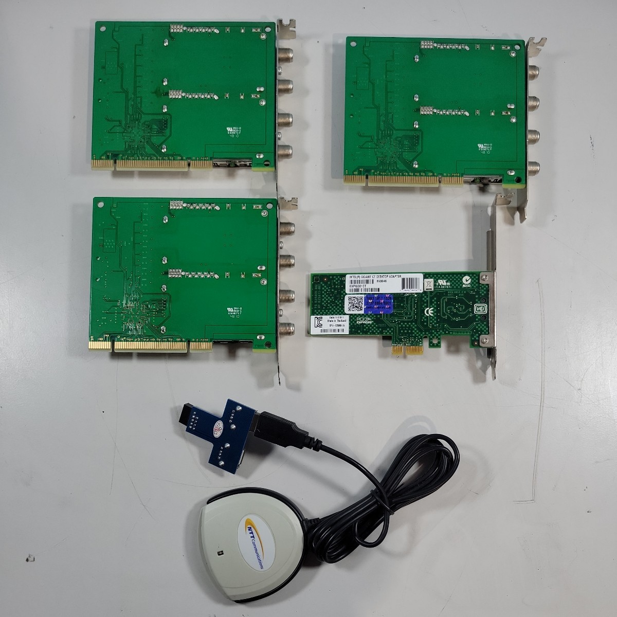アースソフト PT2 TVチューナ3個 とINTEL GIGABIT CT DESKTOP ADAPTER