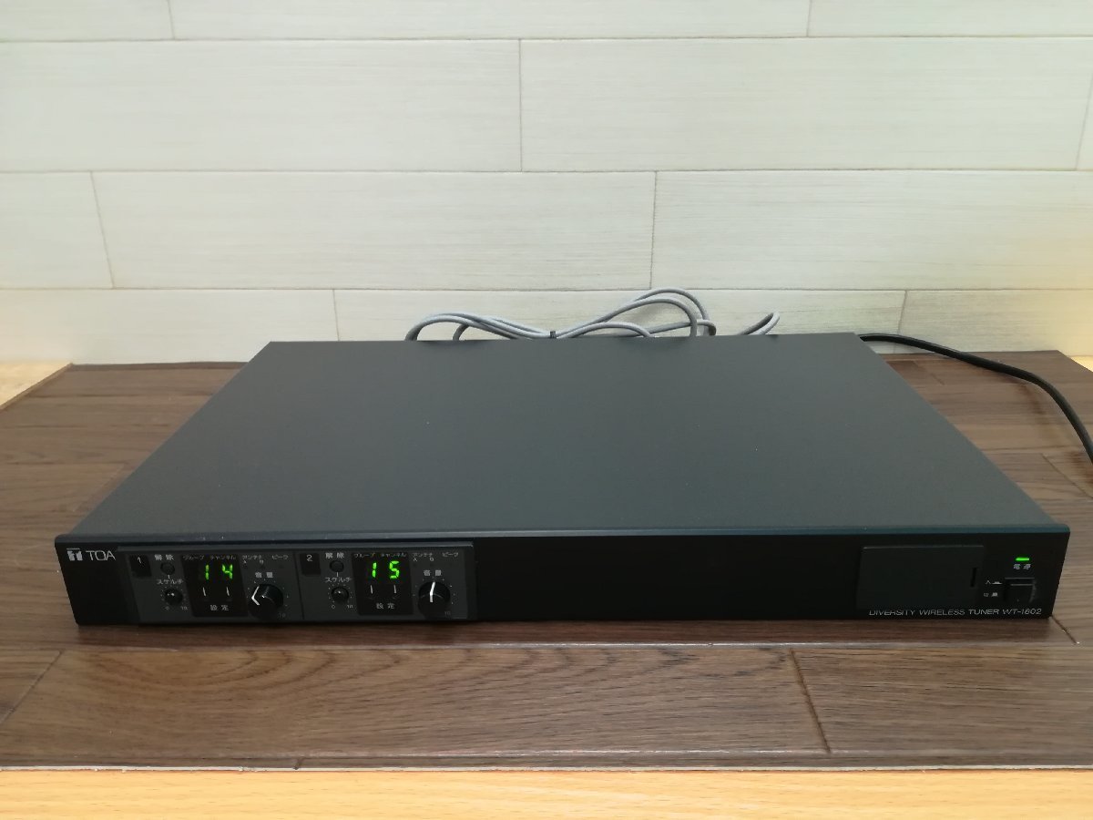 TOA ワイヤレスチューナー WT-1802（動作品） TOA WT-1802 WT-1802TOA DIVERSITY WIRELESS 【公式通販】