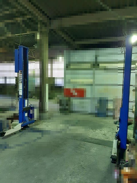 大阪府発【1円スタート！美品】ビシャモン BISHAMON 2柱リフト NSP30-N 耐荷重3ton 自動車整備 動作良好 ※現地引き取り限定★