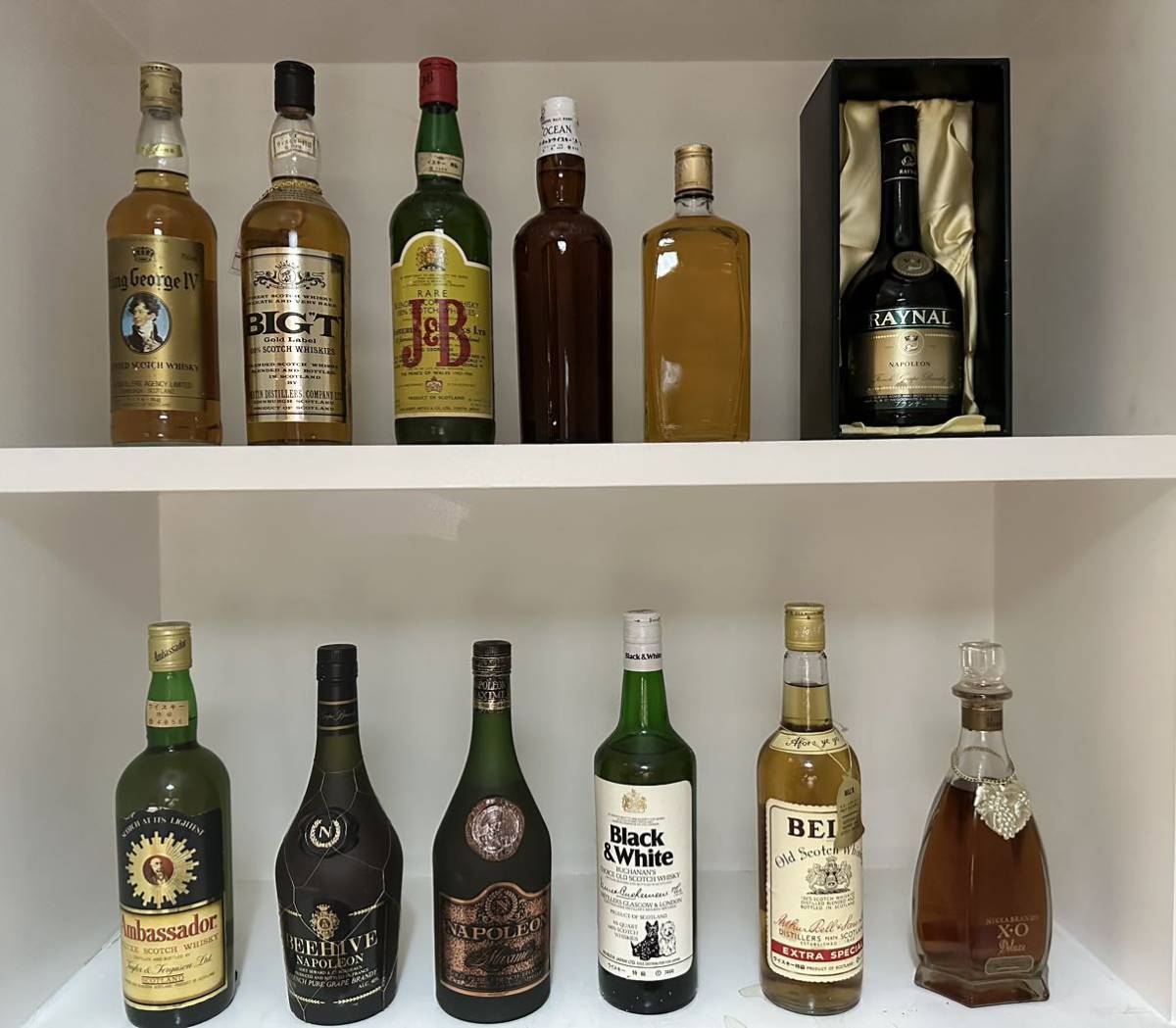 ウイスキー 古酒 送料無料 ブランデー 12本セット ミニボトル 