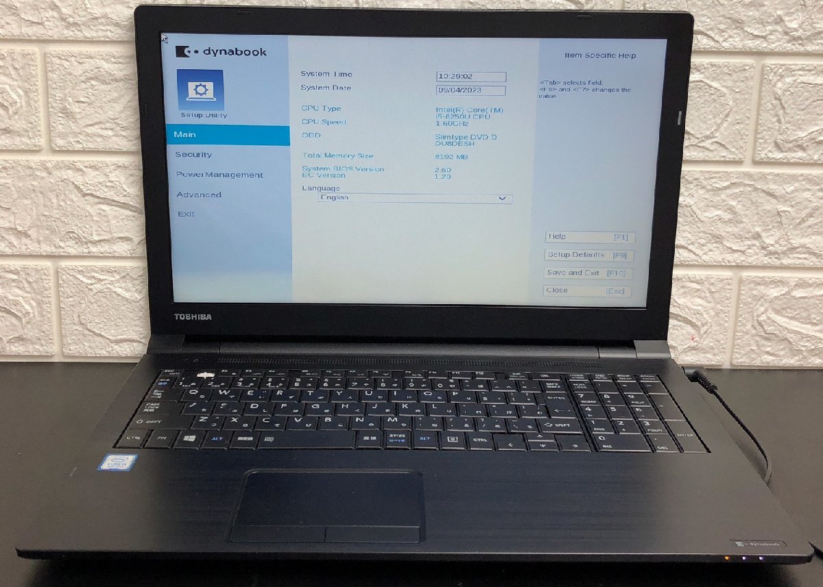 パソコン 1円～ □ジャンク dynabook B65⁄DN ⁄ 第8世代 ⁄ Core i5