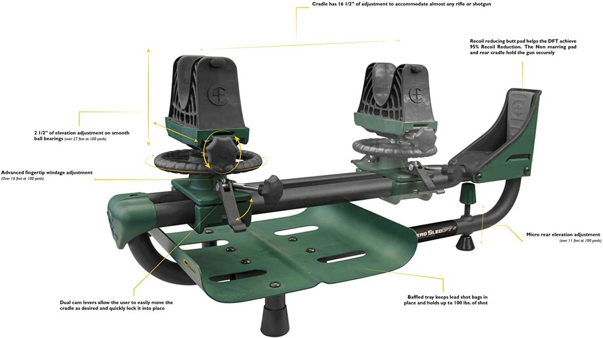 送料無料国内在庫 残り1点 Caldwell Lead Sled DFT 2 shooting rest