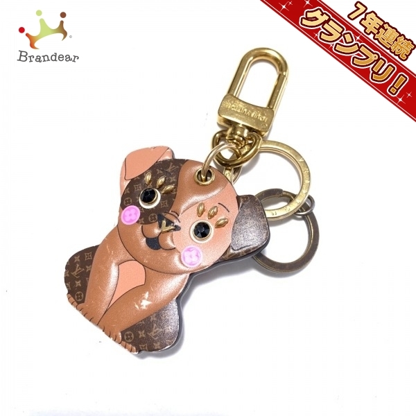 ルイヴィトン LOUIS VUITTON キーホルダー(チャーム) M80242 ポルト クレ・パピー - モノグラム柄 BC1210 キーホルダー