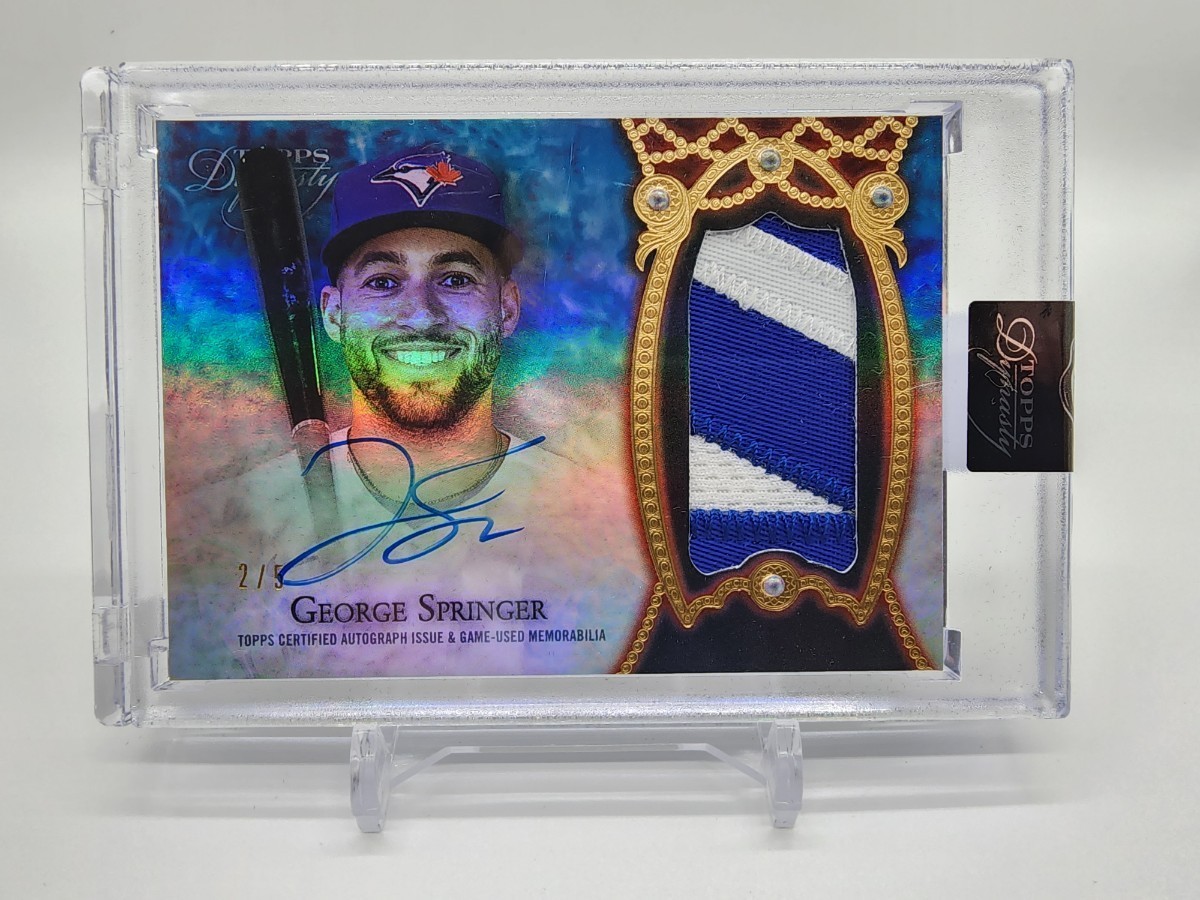 Topps 直筆サイン ジャージ TOPPS DYNASTY GEORGE SPRINGER ジョージ