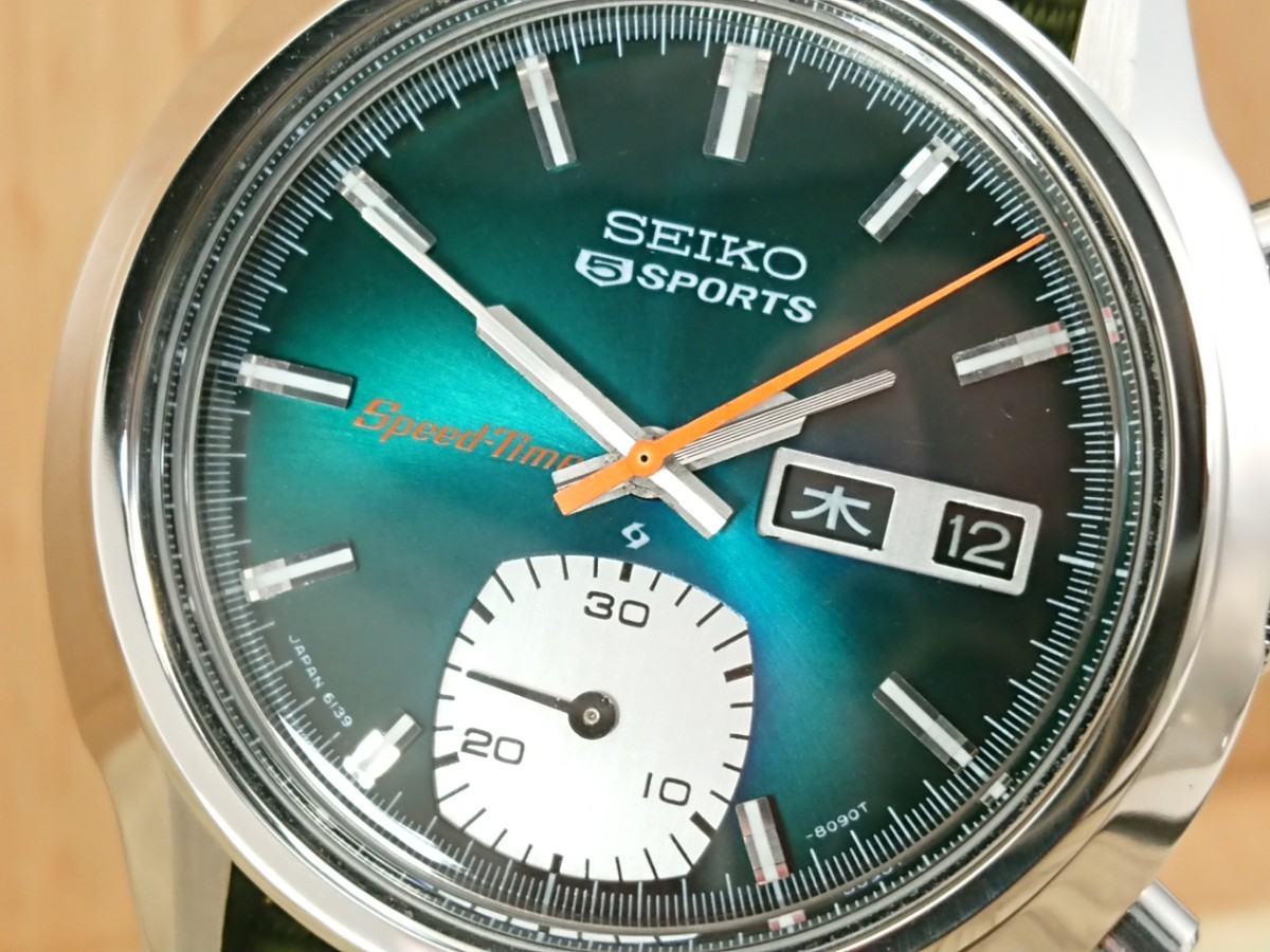 セイコー 希少 OH済 SEIKO セイコー 5スポーツ スピードタイマー 6139 