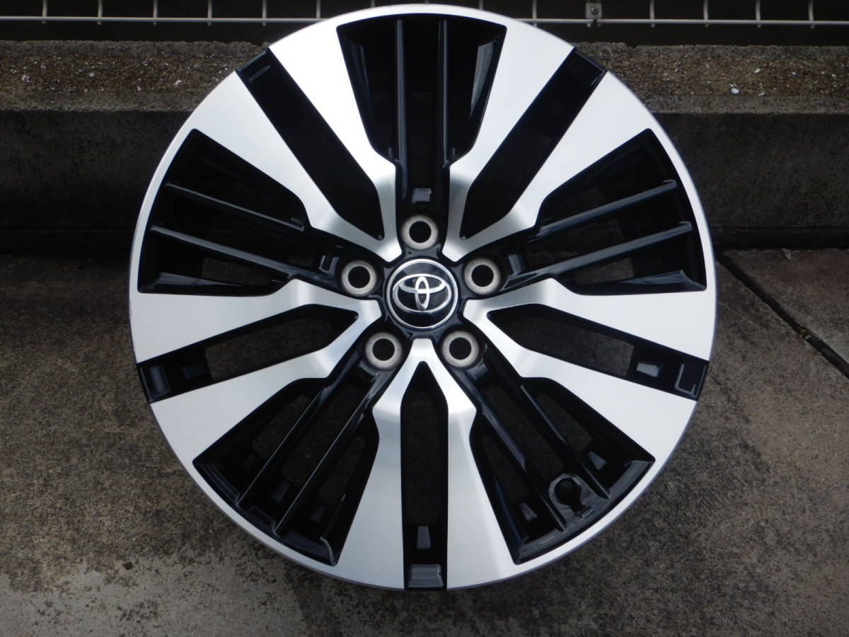 トヨタ アルファード ヴェルファイア 30系 後期 18インチホイール ブラックポリッシュ