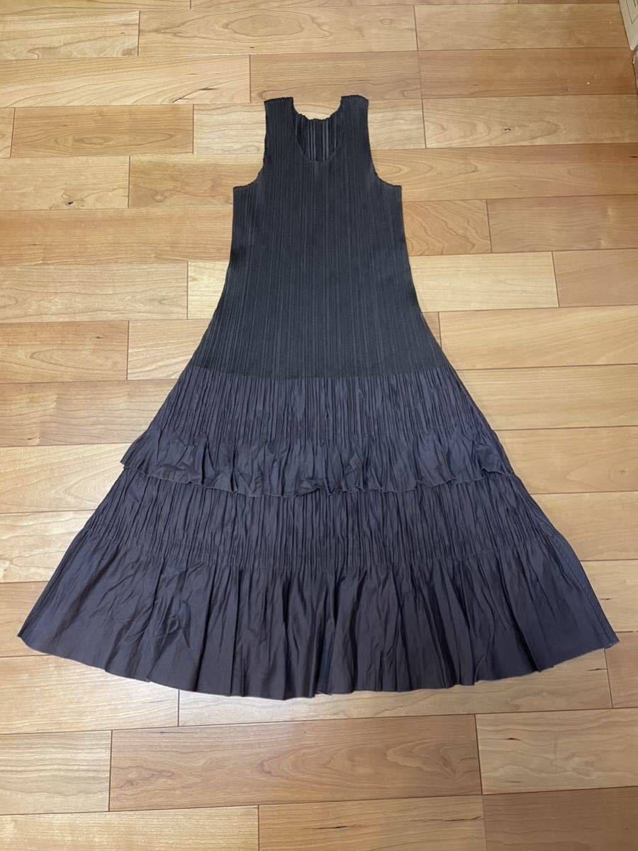プリーツプリーズ PLEATS PLEASE ISSEY MIYAKE ワンピース フリル 異 