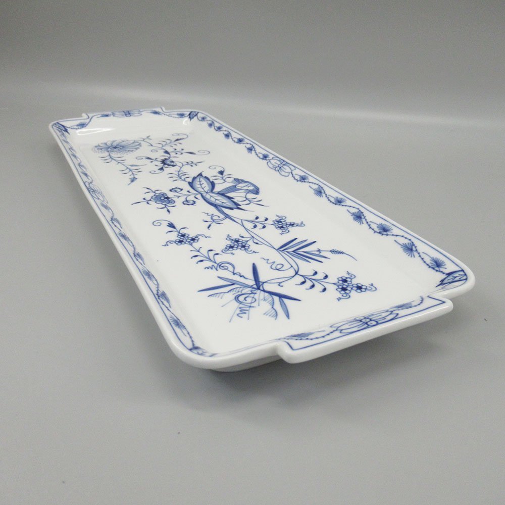 1円～ Meissen マイセン ブルーオニオン サンドイッチプレート 角皿 