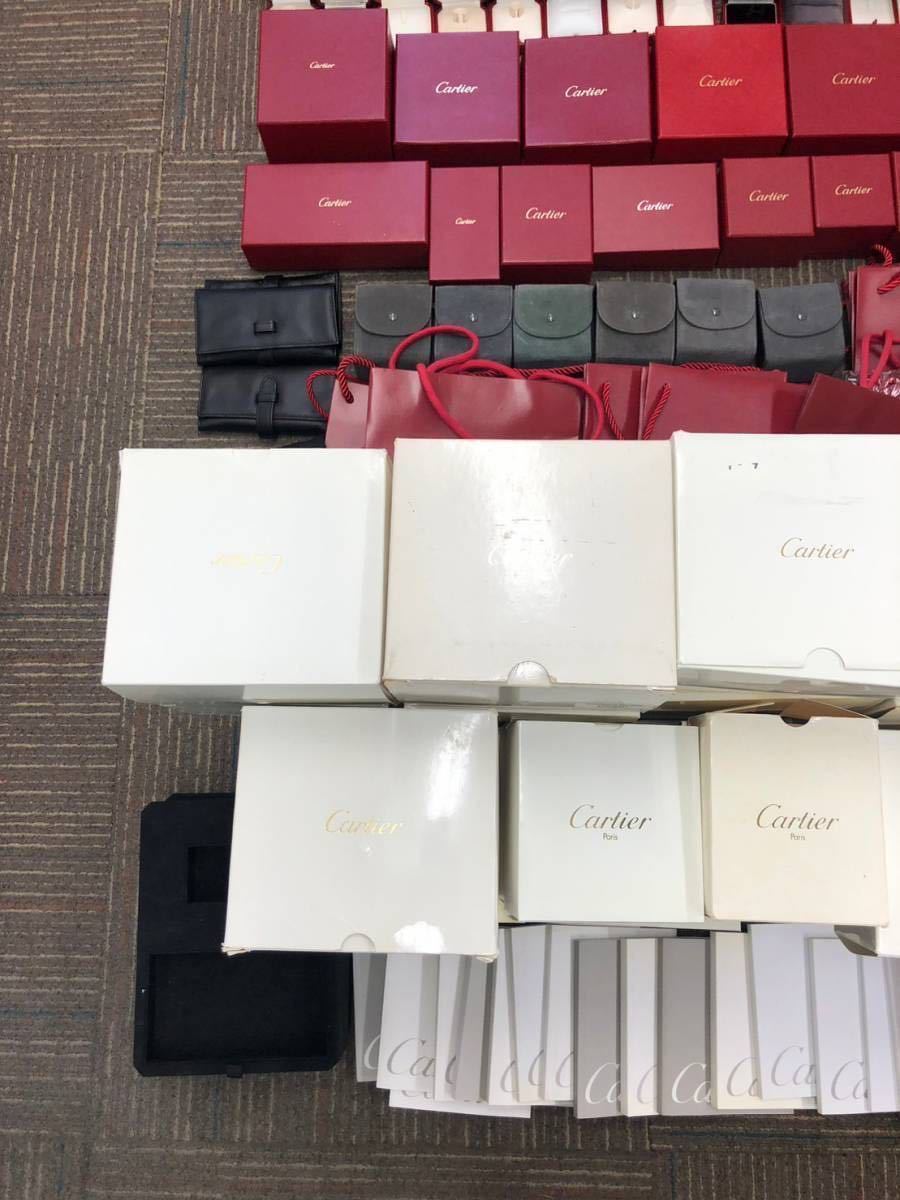 ⑤【ジャンク ブランドケース 紙袋 冊子 付属品】カルティエ 腕時計