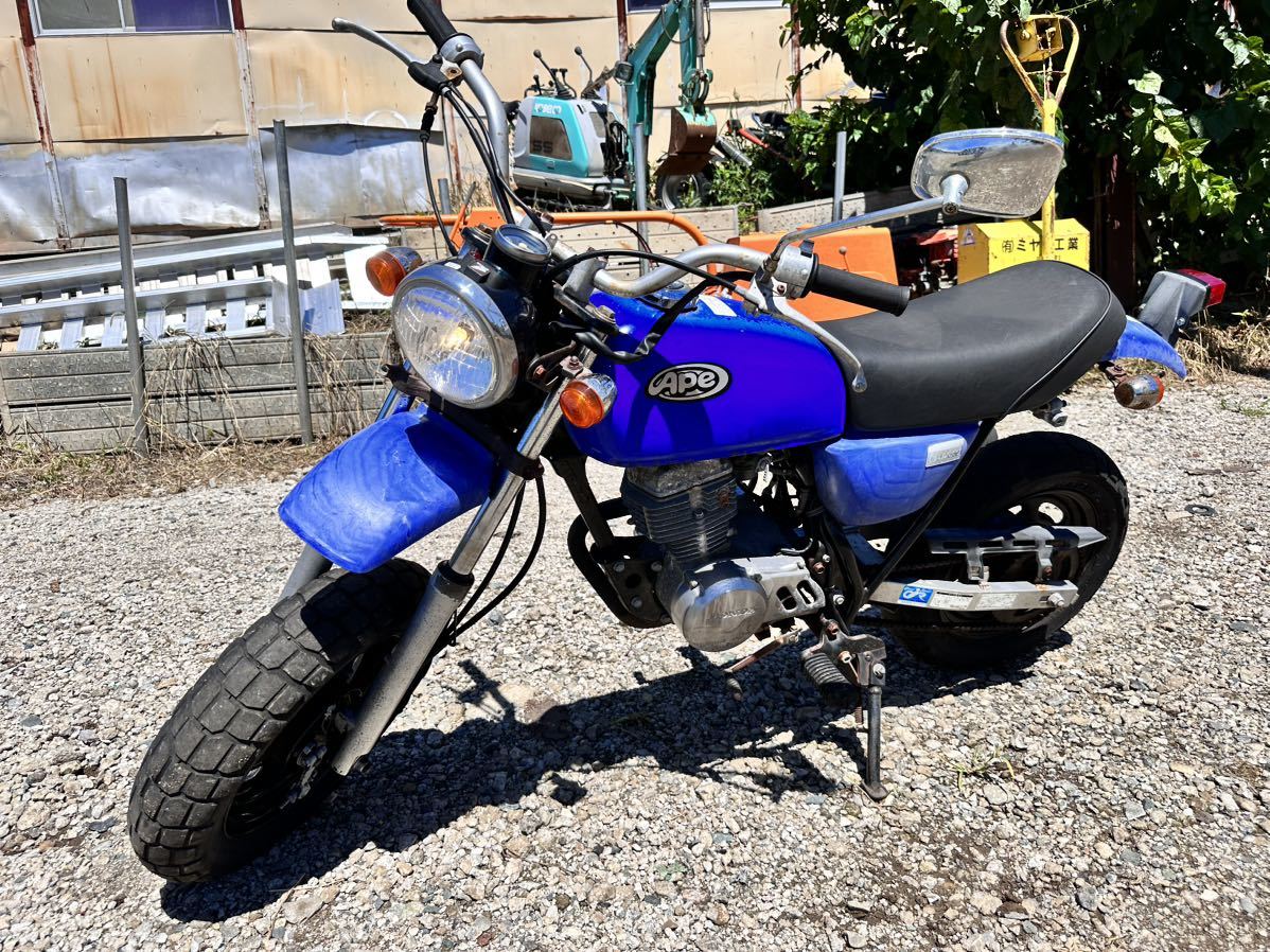 ナガレ様用 エイプ50 ノーマル車 走行31キロ エンジン始動動画有り！返品可能！APE