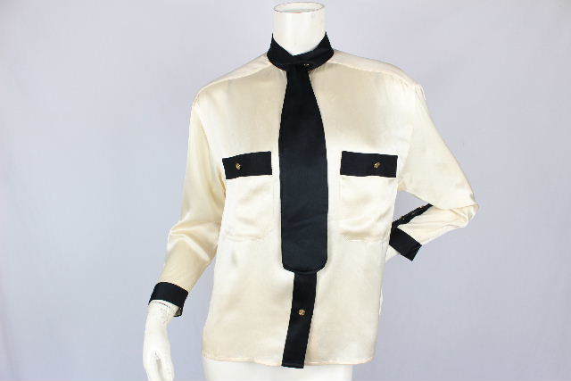 78 シャネル CHANEL VINTAGE レディース シャツ ジャケット ブラウス 