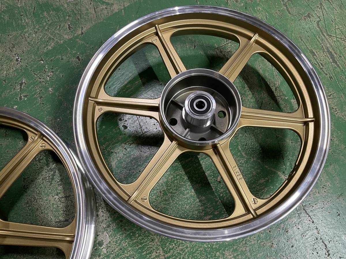 ホーク キャストホイール 金/中古 ナインキャスト ヨシムラBEET CB400F